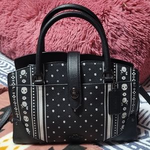 Coach Skull Bandana Mercer Satchel